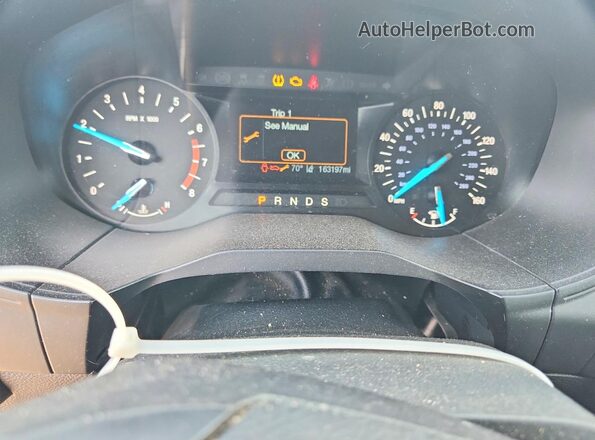2FMPK4G93LBB17946 2020 FORD EDGE Charcoal ხელსაწყოთა პანელის ხედი