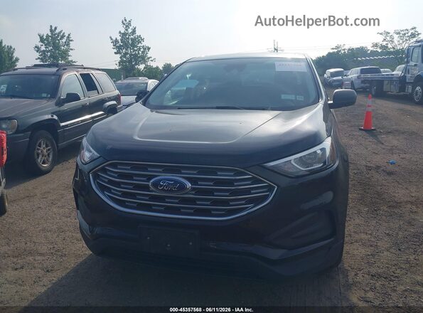 2FMPK4G95MBA19244 2021 FORD EDGE Black Widok zestawu wskaźników
