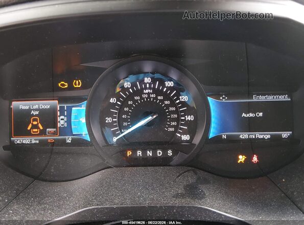 2FMPK4G96NBA43554 2022 FORD EDGE White Widok tylnych siedzeń
