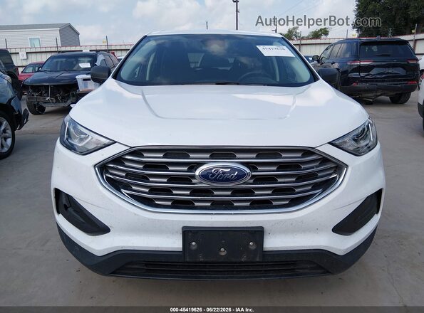 2FMPK4G96NBA43554 2022 FORD EDGE White Widok zestawu wskaźników