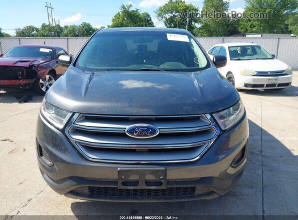 2FMPK4G97HBC15918 2017 FORD EDGE Gray Вид щитка приладів