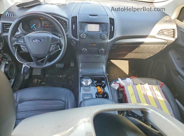 2FMPK4G97KBB49555 2019 FORD EDGE Silver Widok deski rozdzielczej