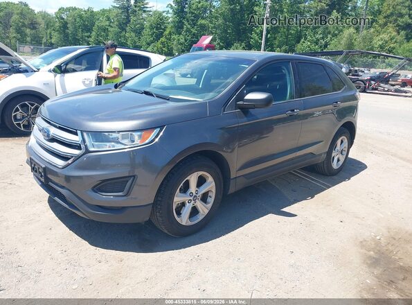 2FMPK4G98HBC39368 2017 FORD EDGE Gray Передня ліва чверть