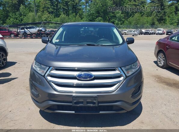 2FMPK4G98HBC39368 2017 FORD EDGE Gray Вид щитка приладів