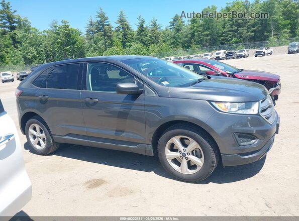 2FMPK4G98HBC39368 2017 FORD EDGE Gray Вид задньої частини салону