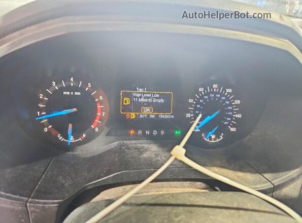 2FMPK4G99HBB43121 2017 FORD EDGE Black Vista del cuadro de instrumentos