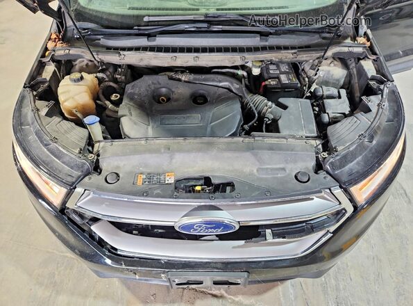 2FMPK4G99HBB43121 2017 FORD EDGE Black Vista del compartimento del motor