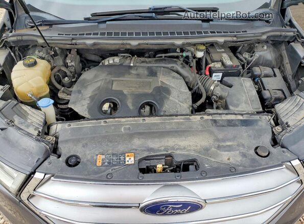 2FMPK4G99HBB56645 2017 FORD EDGE Gray Vista del compartimento del motor