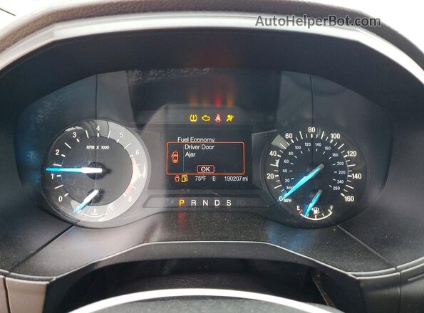 2FMPK4G99HBB56645 2017 FORD EDGE Gray Vista del cuadro de instrumentos