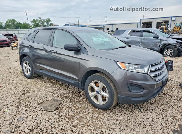 2FMPK4G99HBB56645 2017 FORD EDGE Gray Delantero derecho
