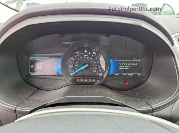 2FMPK4G99NBA00164 2022 FORD EDGE Black ხელსაწყოთა პანელის ხედი