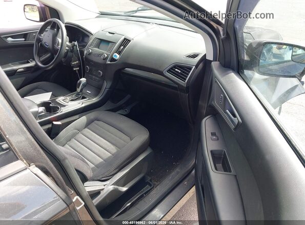 2FMPK4G9XHBC34396 2017 FORD EDGE Gray Вид салону спереду