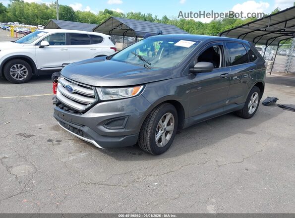 2FMPK4G9XHBC34396 2017 FORD EDGE Gray Передня ліва чверть