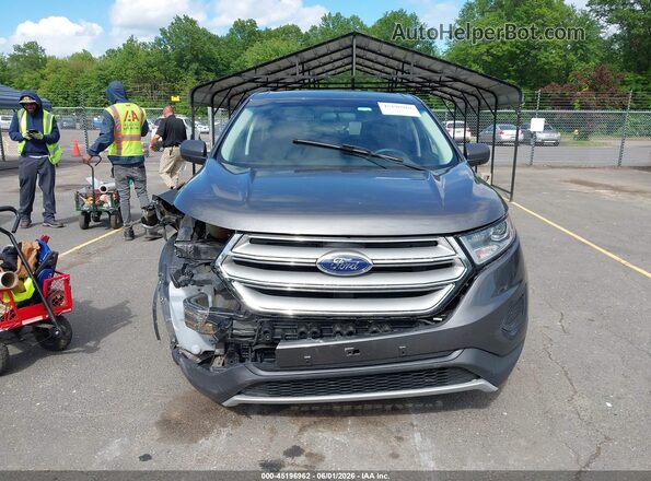 2FMPK4G9XHBC34396 2017 FORD EDGE Gray Вид щитка приладів