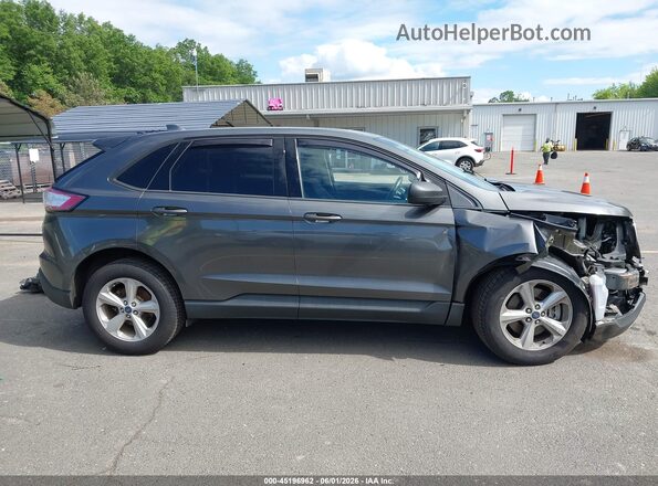 2FMPK4G9XHBC34396 2017 FORD EDGE Gray Вид задньої частини салону