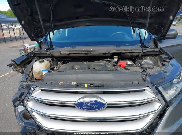 2FMPK4G9XHBC34396 2017 FORD EDGE Gray Вид ззаду