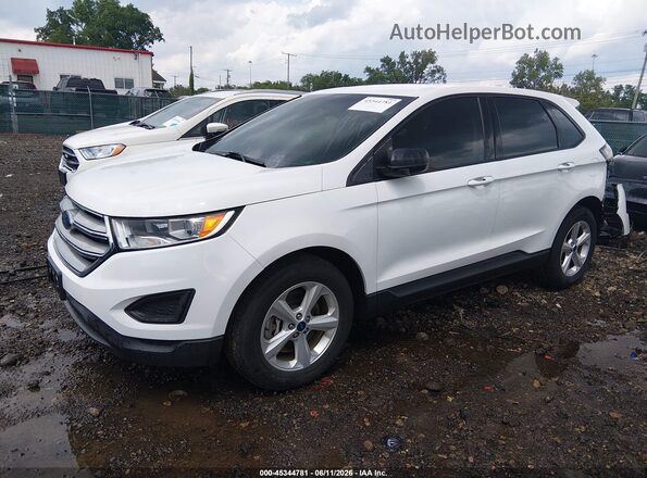 2FMPK4G9XHBC53384 2017 FORD EDGE White წინა მარცხენა ხედი სამი მეოთხედიდან