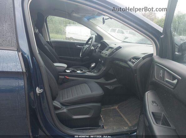 2FMPK4G9XHBC60318 2017 FORD EDGE Dark Blue Вид салону спереду