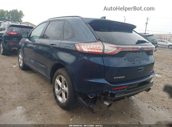 2FMPK4G9XHBC60318 2017 FORD EDGE Dark Blue Задня ліва чверть