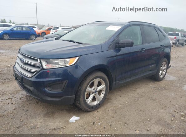 2FMPK4G9XHBC60318 2017 FORD EDGE Dark Blue Передня ліва чверть