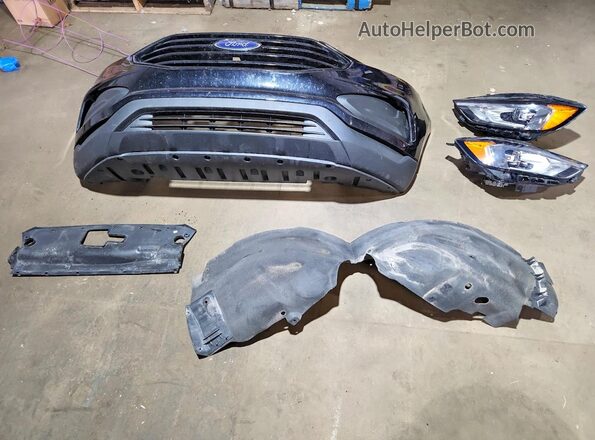 2FMPK4G9XLBA48172 2020 FORD EDGE Black ძრავის განყოფილების ხედი