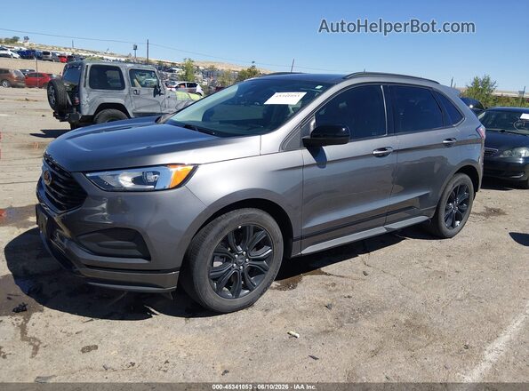 2FMPK4G9XNBA74466 2022 FORD EDGE Gray Առջևի ձախ երեք քառորդ տեսարան