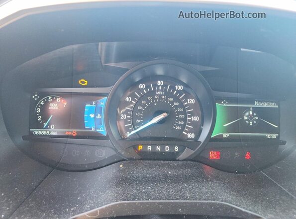 2FMPK4J80JBB66552 2018 FORD EDGE Gray Instrument cluster view