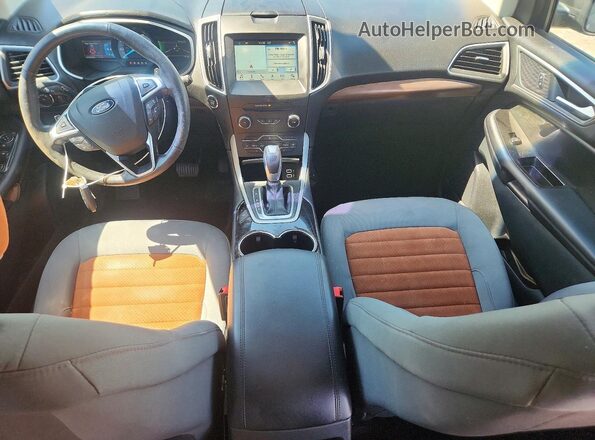 2FMPK4J80JBB66552 2018 FORD EDGE Gray Dashboard view