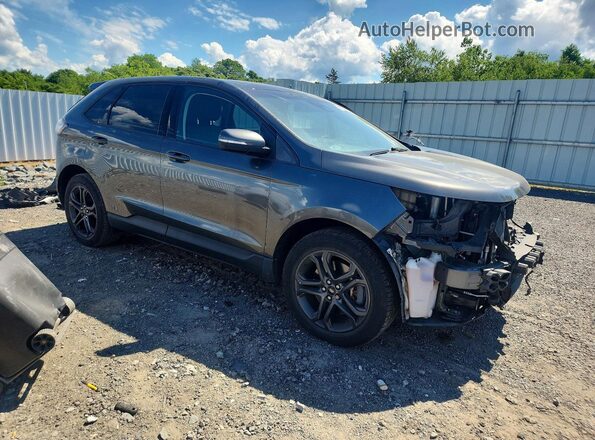 2FMPK4J80JBB66552 2018 FORD EDGE Gray Front right
