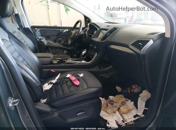 2FMPK4J80JBC35031 2018 FORD EDGE Gray Вид салону спереду
