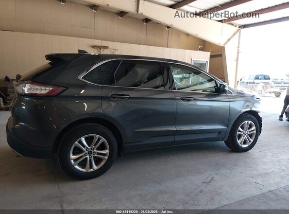 2FMPK4J80JBC35031 2018 FORD EDGE Gray Вид задньої частини салону