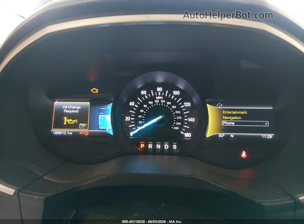 2FMPK4J80JBC35031 2018 FORD EDGE Gray Вид задніх сидінь