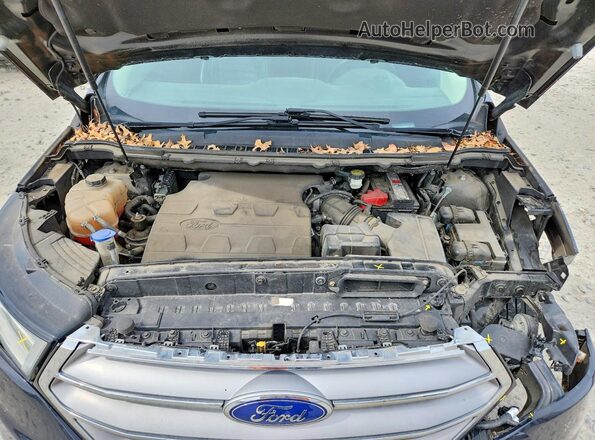 2FMPK4J81HBB08198 2017 FORD EDGE Black Widok komory silnika