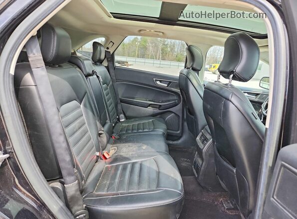 2FMPK4J81HBB08198 2017 FORD EDGE Black Widok wnętrza z tyłu
