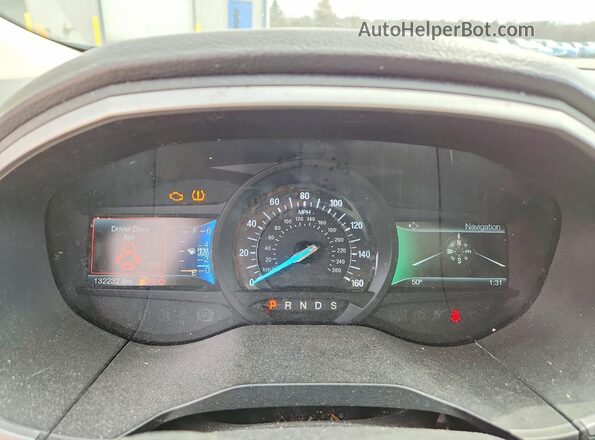 2FMPK4J81HBB08198 2017 FORD EDGE Black Widok zestawu wskaźników