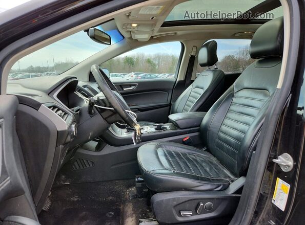2FMPK4J81HBB08198 2017 FORD EDGE Black Widok wnętrza z przodu