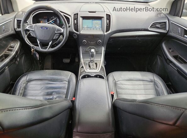 2FMPK4J81HBB08198 2017 FORD EDGE Black Widok deski rozdzielczej