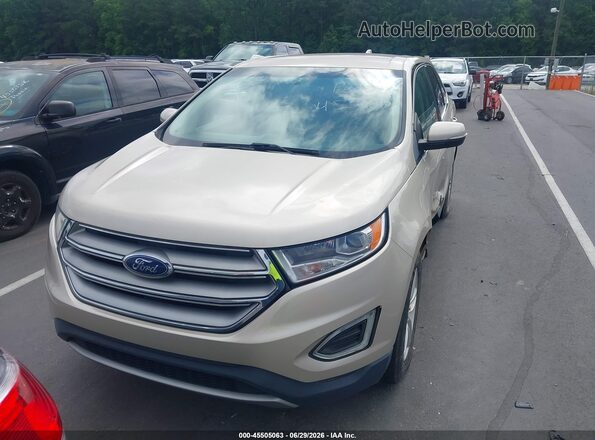 2FMPK4J81HBC69246 2017 FORD EDGE Champagne ხელსაწყოთა პანელის ხედი