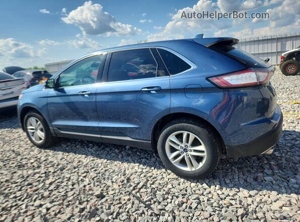 2FMPK4J81JBB69377 2018 FORD EDGE Blue უკანა მარცხენა