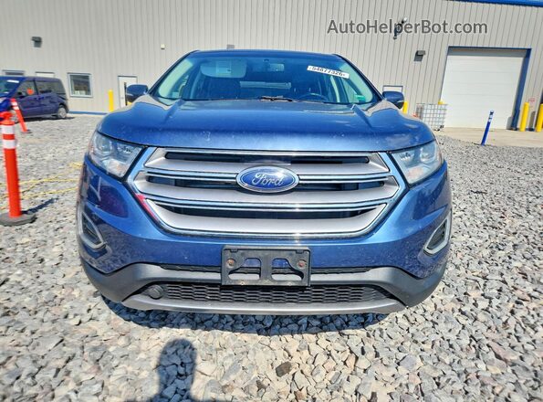 2FMPK4J81JBB69377 2018 FORD EDGE Blue წინა ხედი