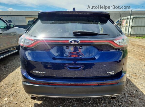 2FMPK4J82GBC10477 2016 FORD EDGE Blue 