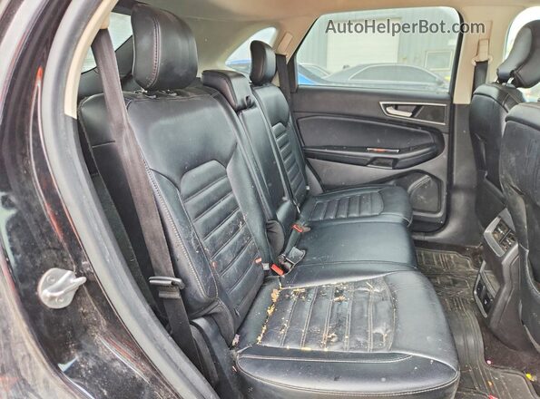2FMPK4J82GBC37145 2016 FORD EDGE Black Вид задніх сидінь