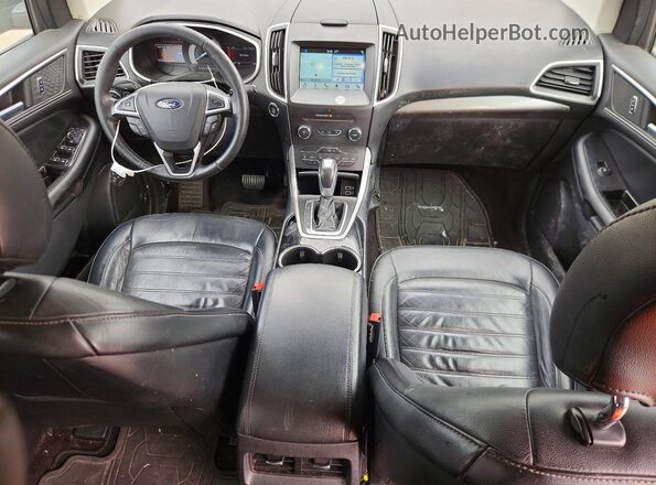 2FMPK4J82GBC37145 2016 FORD EDGE Black Вид панелі приладів