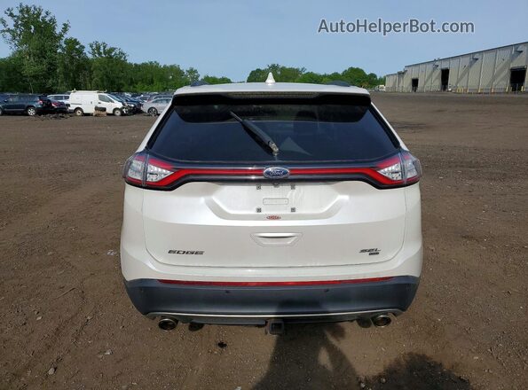 2FMPK4J83GBB46322 2016 FORD EDGE White უკანა ხედი