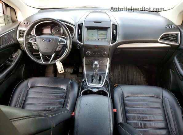2FMPK4J83GBB46322 2016 FORD EDGE White წინა პანელის ხედი