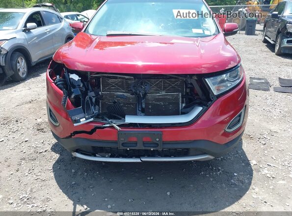 2FMPK4J83GBB46840 2016 FORD EDGE Red Instrument cluster view