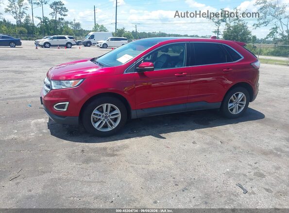 2FMPK4J83JBB69817 2018 FORD EDGE Burgundy Առջևի ձախ երեք քառորդ տեսարան
