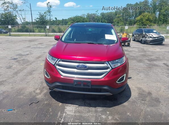 2FMPK4J83JBB69817 2018 FORD EDGE Burgundy Սարքավորումների վահանակի տեսք