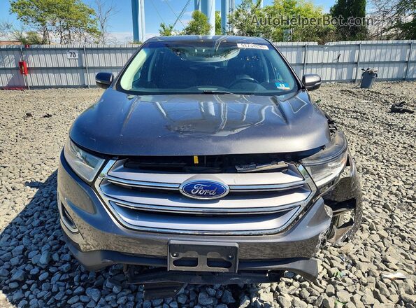 2FMPK4J83JBC09443 2018 FORD EDGE Gray Դիմացի տեսք