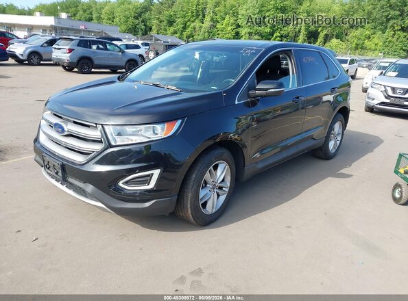2FMPK4J84GBB25284 2016 FORD EDGE Черный Передняя левая четверть